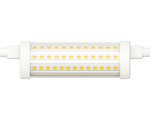 Ampoule LED FLAIR à intensité lumineuse variable R7s/15,5W(125W) transparente 2000 lm 2700 K blanc chaud 118 mm
