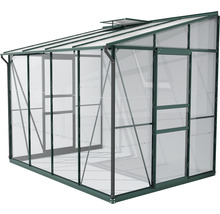 Serre Vitavia Ida 5200 verre de sécurité trempé / plaques alvéolaires 262,1 x 201,4 cm émeraude