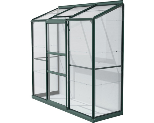 Gewächshaus mit Schiebetür und Lüftungsfenster