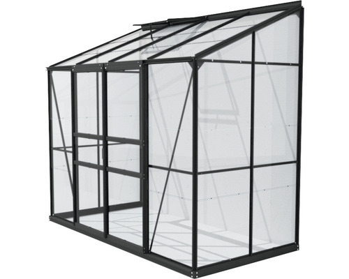 Serre avec plaques en polycarbonate et cadre en aluminium