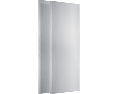 Plusieurs plaques alvéolaires transparentes.