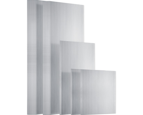 Plusieurs plaques en polycarbonate de différentes tailles