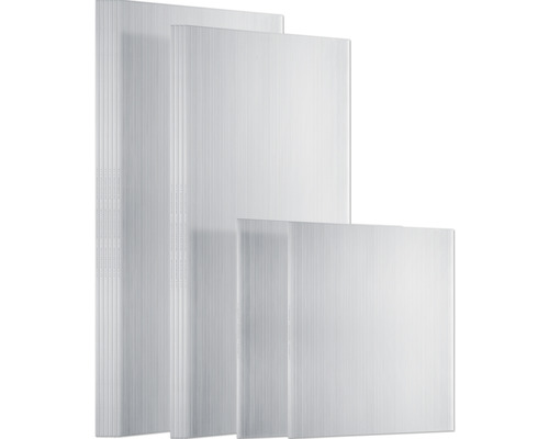 Plusieurs plaques alvéolaires transparentes