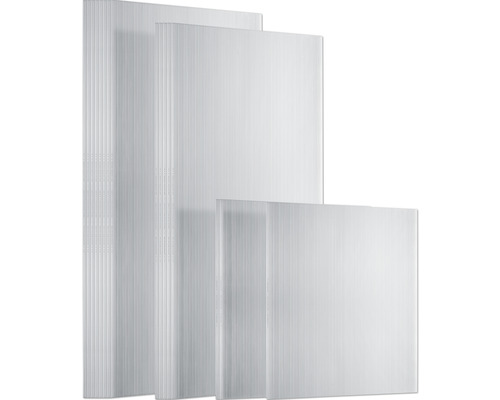 Plusieurs plaques de polycarbonate