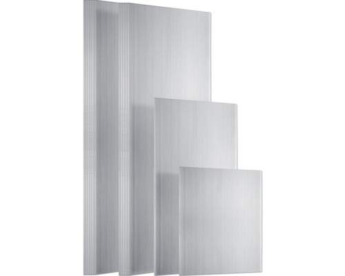 Plusieurs plaques alvéolaires transparentes de différentes tailles