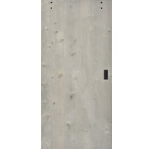 Holztür mit Beschlägen