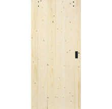 Holztür mit Beschlägen