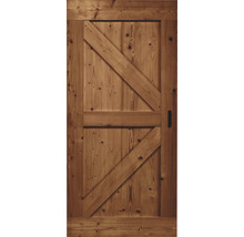 Holztür mit Z-förmigem Design und Griff