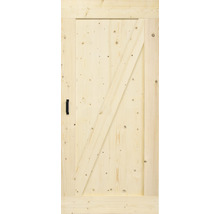Holztür mit Z-Strebe und Griff