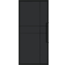 Porte intérieure noire avec poignée