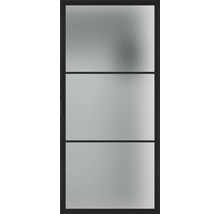 Porte en verre avec deux traverses