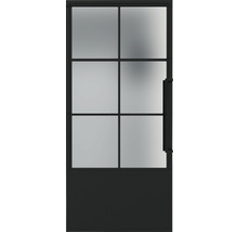 Porte intérieure avec partie vitrée et poignée de porte