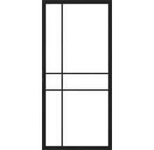 Porte coulissante avec cadre et insert en verre