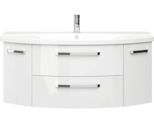 Lavabo Pelipal xpressline 4010 120,5 cm blanc 2 pièces 4010.1200009