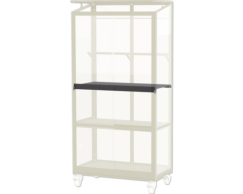 Étagère noire dans un système d''étagères