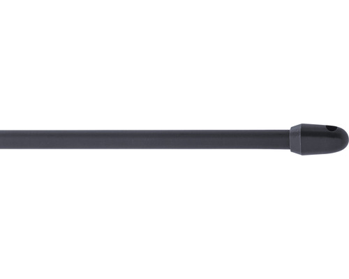 Barre de vitrage télescopique simple anthracite 80-150cm Ø 10 mm 2 pces Tringle à rideaux en métal