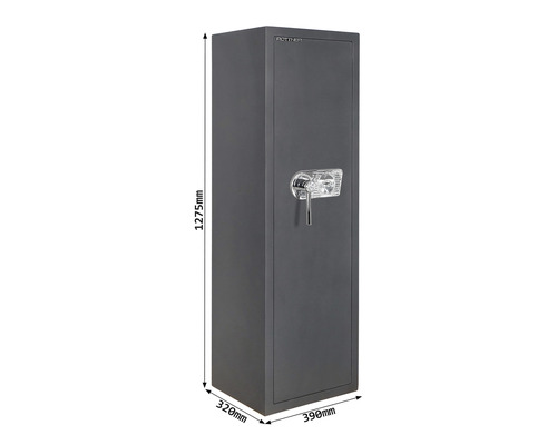 Armoire à fusils mesurant 1275 x 320 x 390 millimètres