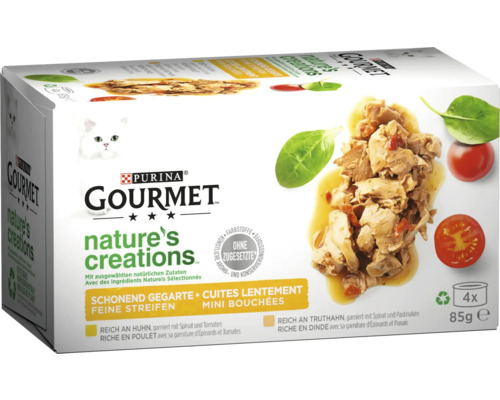 Nourriture pour chats humide Purina Gourmet Nature's Creation 4x85 g