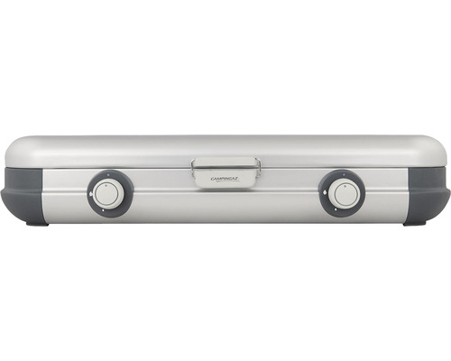 Réchaud de camping avec deux brûleurs et régulateurs