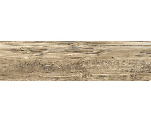 Carrelage sol et mur en grès cérame fin Tilglio beige 17x62 cm