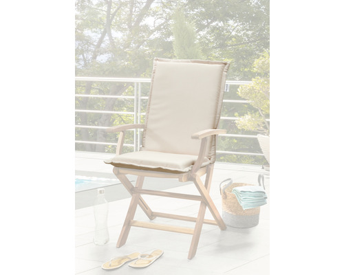 Rembourrage pour chaise pliante 92 x 42 cm polyester naturel