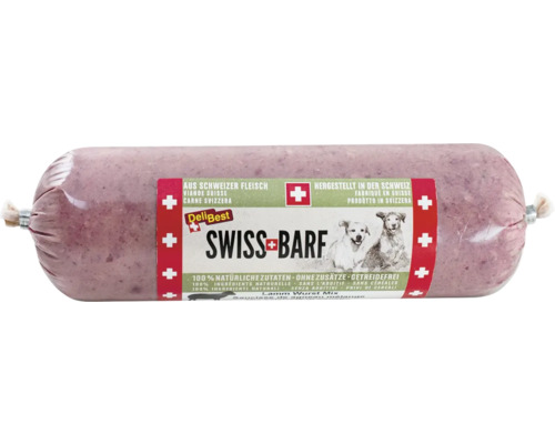 DeliBest SWISS BARF Lamm Wurst Mix 500 g DellBest Swiss Barf Lamm Wurst Mix für Hunde
