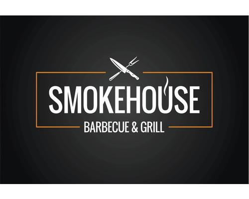 Tapis de protection de sol barbecue Smokehouse noir/blanc 75x120 cm