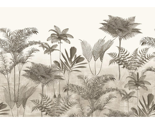 Papier peint panoramique intissé 556179 Lirico herbes marron 8 pces 424 x 300 cm