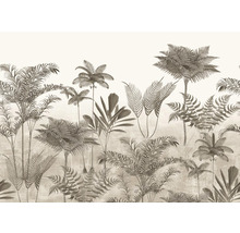 Papier peint avec motif de plantes de la jungle