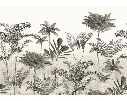 Papier peint panoramique intissé 556193 Lirico herbes gris 8 pces 424 x 300 cm