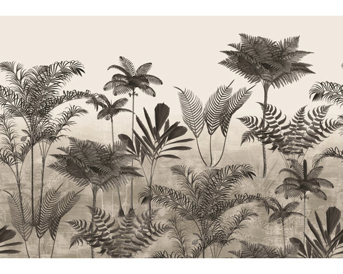 Papier peint panoramique intissé 556254 Lirico herbes gris 8 pces 424 x 300 cm