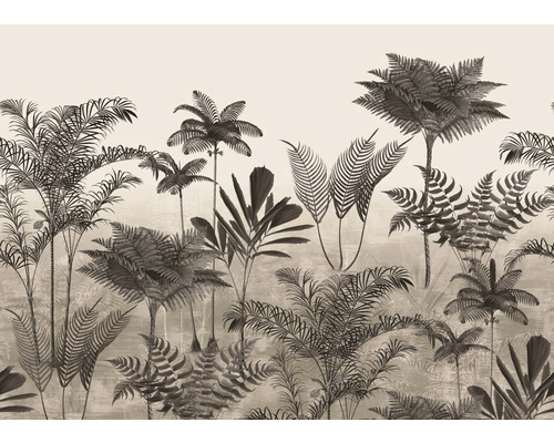 Papier peint panoramique intissé 556261 Lirico herbes gris 7 pces 371 x 265 cm