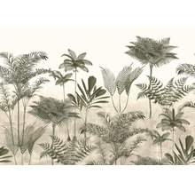 Tapete mit tropischem Pflanzenmuster