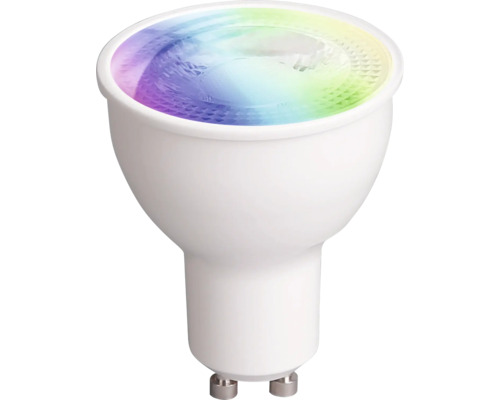 Ampoule réflecteur LED FLAIR Viyu à intensité lumineuse variable GU10/5,5W(55W) 380 lm 1800-6500 K + changement de couleur RGBW - compatible avec SMART HOME by hornbach