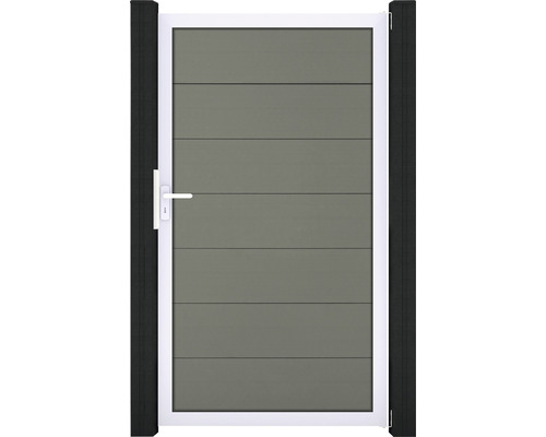 Portail simple GroJa Flex Grande cadre aluminium 100 x 180 cm gris