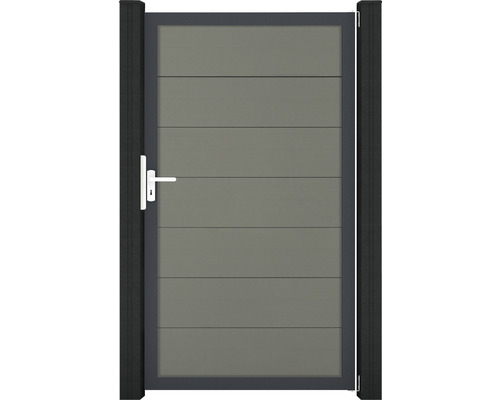 Portail simple GroJa Flex Grande cadre anthracite 100 x 180 cm gris