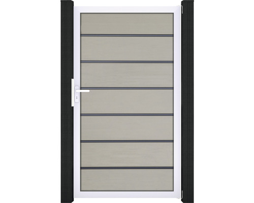 Portail simple GroJa Flex Grande Premium cadre aluminium 100 x 180 cm bi-colore
