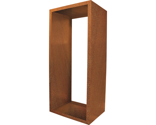 Abri bûches Palatino Corten 55 x 40 x 120 cm marron