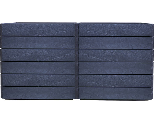 Jardinière en plastique aspect bois