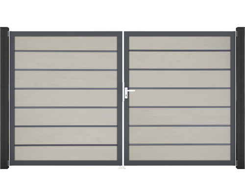 Doppeltor GroJa Flex Grande Premium rechts Rahmen anthrazit 300 x 180 cm bi-color