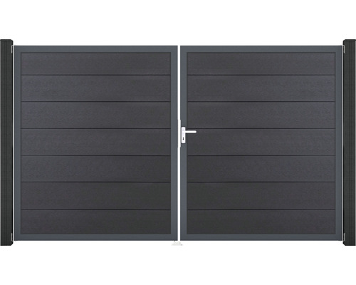 Doppeltor GroJa Flex Grande rechts Rahmen anthrazit 300 x 180 cm anthrazit