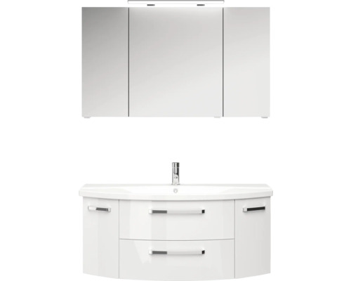 Set de meubles de salle de bains Pelipal xpressline 4010 120.5 cm blanc 3 pièces 4010.1207109