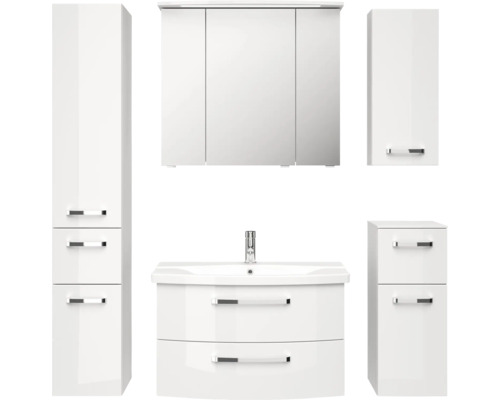 Set de meubles de salle de bains Pelipal xpressline 4010 144 cm blanc 6 pièces 4010.0807111090