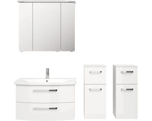 Set de meubles de salle de bains Pelipal xpressline 4010 144 cm blanc 5 pièces 4010.0807111091