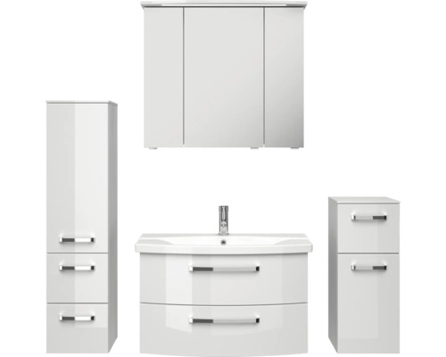 Set de meubles de salle de bains Pelipal xpressline 4010 144 cm blanc 5 pièces 4010.0807111094