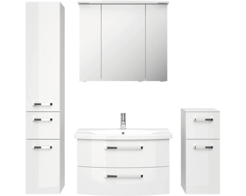 Set de meubles de salle de bains Pelipal xpressline 4010 144 cm blanc 5 pièces 4010.0807111095