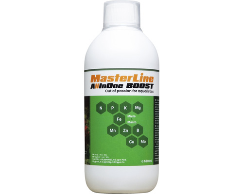 Aquariumpflanzendünger MasterLine AllinOne Boost 500 ml Mikro- und Makronährstoff Kombidünger