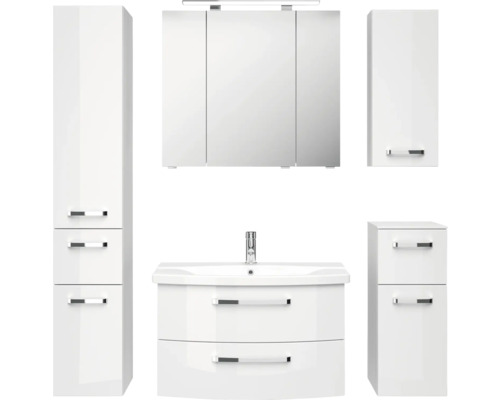 Set de meubles de salle de bains Pelipal xpressline 4010 144 cm blanc 6 pièces 4010.0807112090