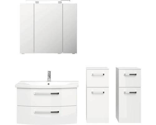 Set de meubles de salle de bains Pelipal xpressline 4010 144 cm blanc 5 pièces 4010.0807112091