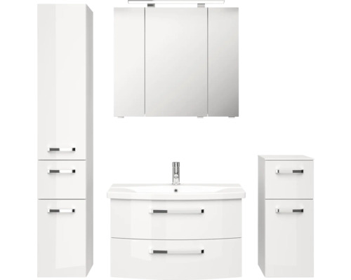 Set de meubles de salle de bains Pelipal xpressline 4010 144 cm blanc 5 pièces 4010.0807112094